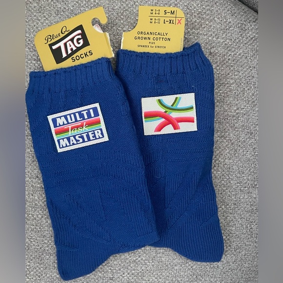 Blue Q -Multi Task Master - TAG Socks - Picture 1 of 2